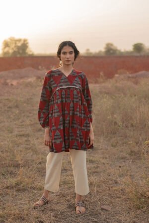 Yara Tunic - Red - Image 8