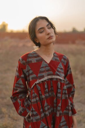 Yara Tunic - Red - Image 7