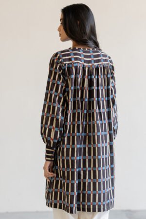 Navi Pintuck Tunic - Split Stripes - Image 4