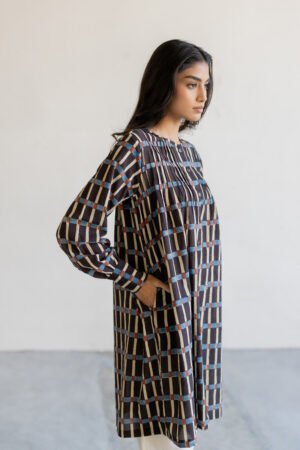 Navi Pintuck Tunic - Split Stripes - Image 5