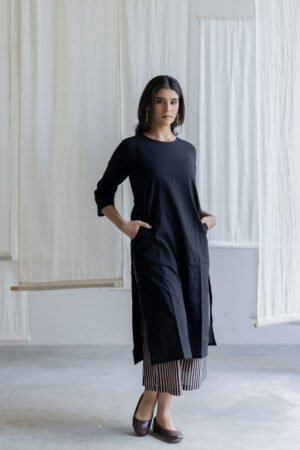 Set of 3 - Kurta, Culottes & Dupatta - Mrida 18 - Image 3
