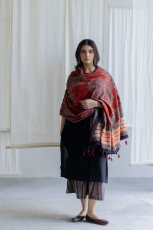 Set of 3 - Kurta, Culottes & Dupatta - Mrida 18 - Image 5