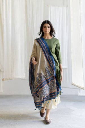 Set of 3 - Kurta, Culottes & Dupatta - Mrida 17
