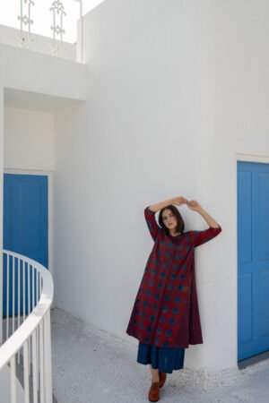 A-Line Kurta - Red - Image 27
