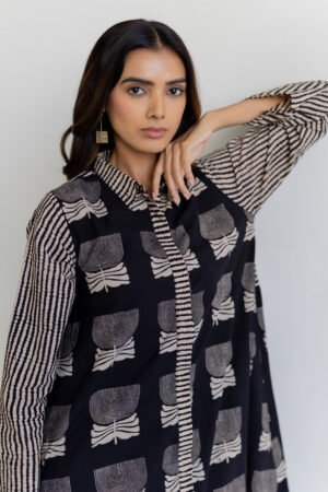 Luma Collared Kurta - Ovi - Image 3