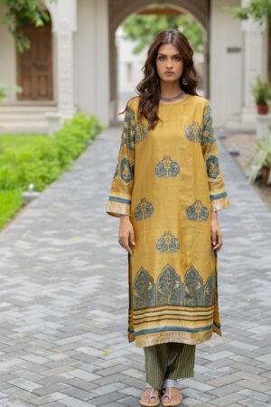 Chanderi Silk Classic Kurta Set of 2 - Parizaad - Image 7