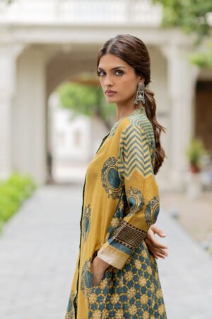 Chanderi Silk A-line Kurta Set of 2 - Firdaus - Image 5
