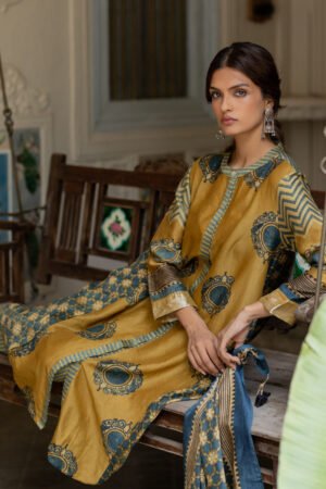 Alternative view of Chanderi Silk A-line Kurta Set of 2 - Firdaus