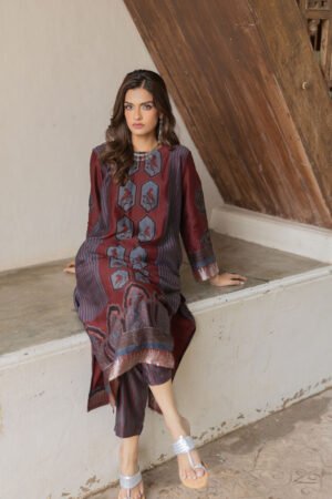 Chanderi Silk Kurta Set of 3 - Ruman Bagh 07 - Image 5