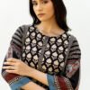 Panelled Kurta - Ark Black