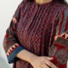 Short Pintuck Kurta - Oni Red