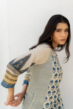 Panelled Kurta - Ark Indigo - Image 6