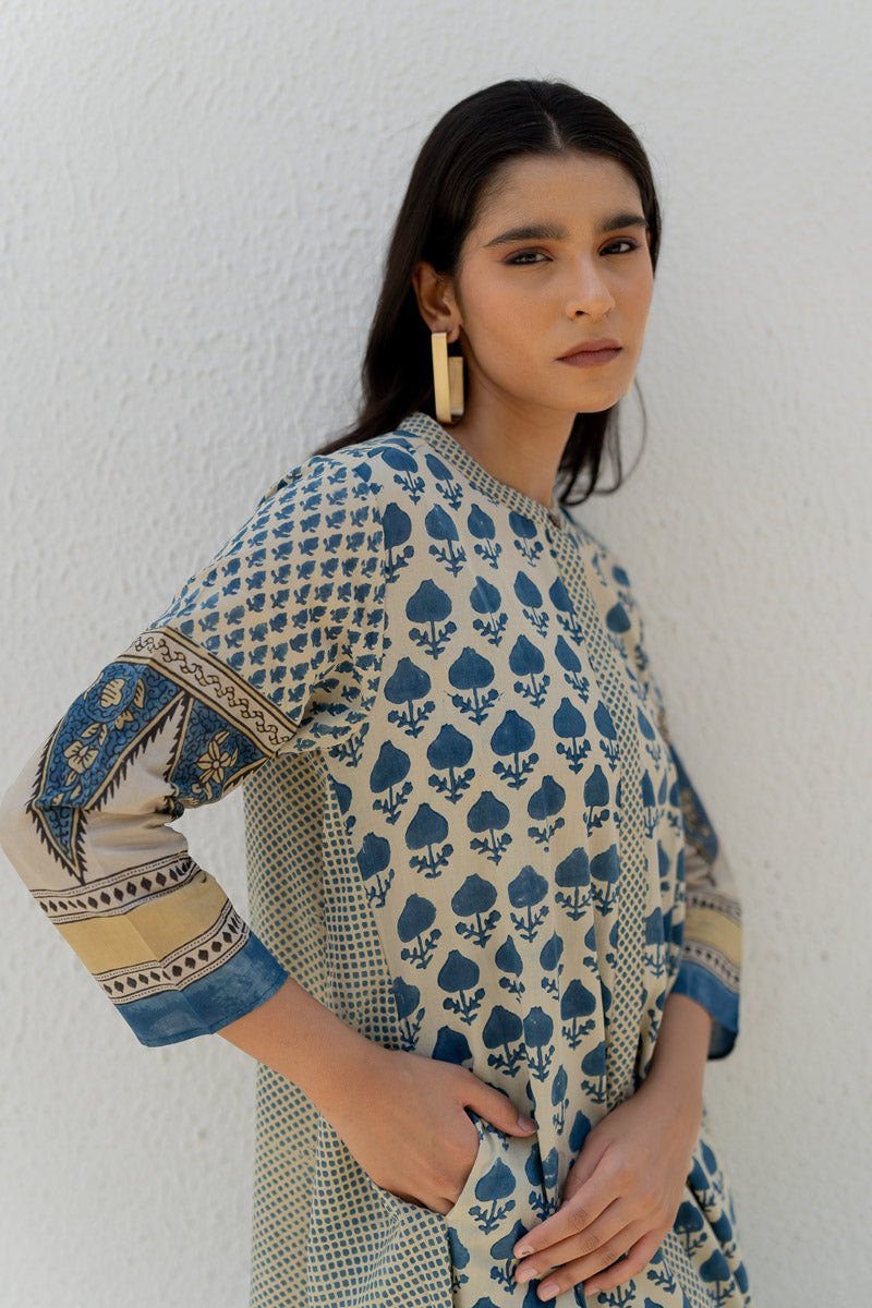 A-line Kurta - Ark Indigo - Image 3