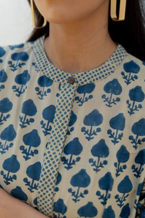 A-line Kurta - Ark Indigo - Image 27