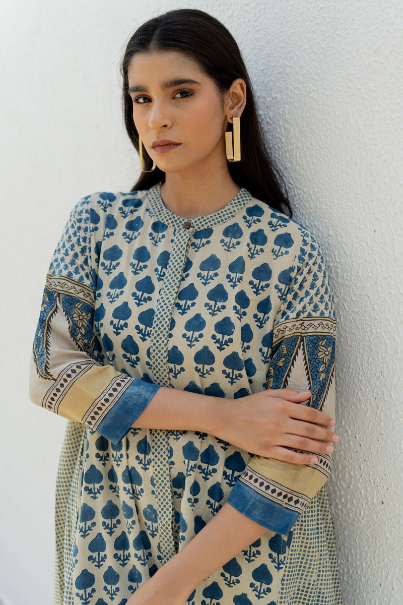 A-line Kurta - Ark Indigo - Image 32