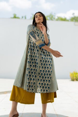 A-line Kurta - Ark Indigo - Image 20