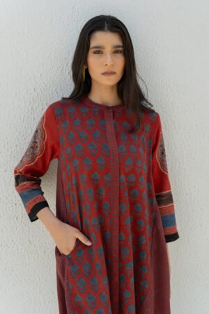 A-line Kurta - Baani Red - Image 14