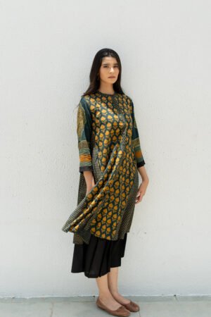 A-line Kurta - Baani Forest Green - Image 16