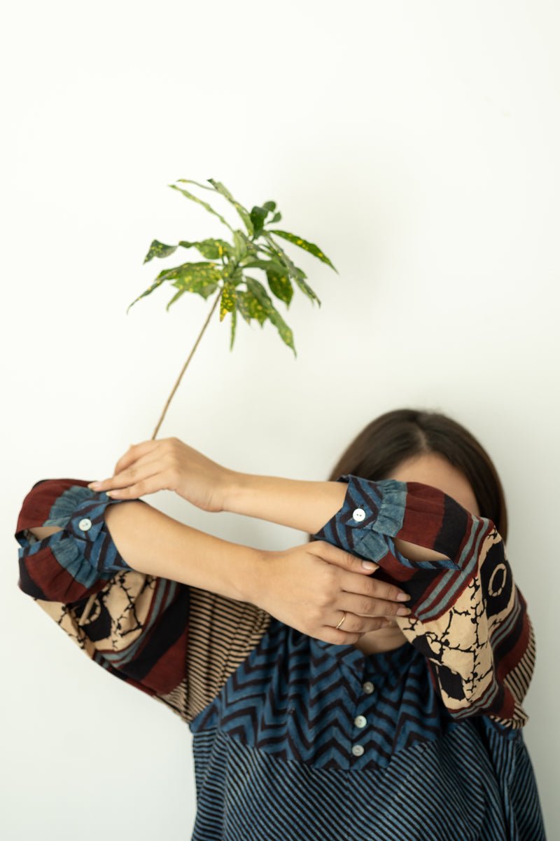 Bias Tunic - Indigo & Black - Image 7