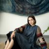 Bias Tunic - Indigo & Black